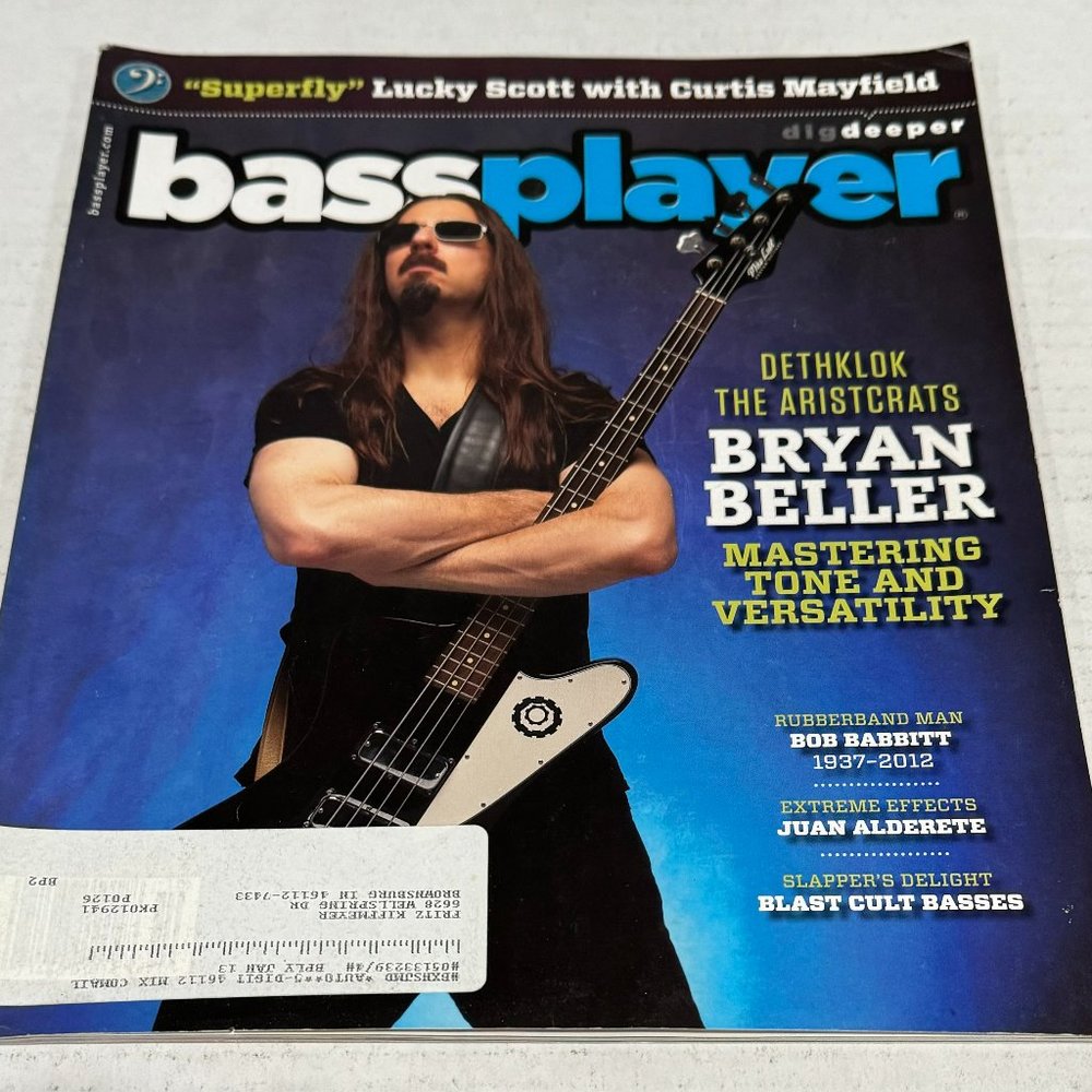 Bass Player Magazine - Bryan Beller of Dethklok & Aristocrats - October 2012